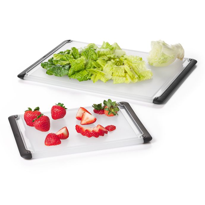 OXO GOOD GRIPS COLOUR CODED 3PC NON SLIP CUTTING BOARD SET 719812000824