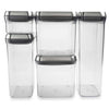OXO SteeL POP 5-Piece Stainless Steel Food Storage Container Set