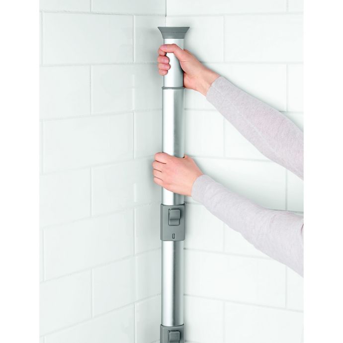 Simple Human Large Adjustable Shower Caddy and Le Creuset