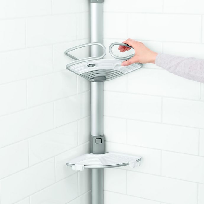 OXO Good Grips 3-Tier Shower Caddy in Aluminum