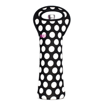 Built NY One Bottle Tote- Black and White Dot