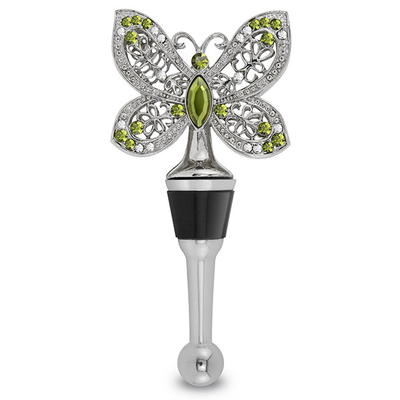 Garden Jeweled Butterfly Bottle Stopper