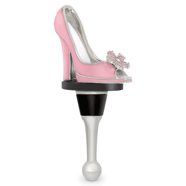 Pretty In Pink Shoe Bottle Stopper