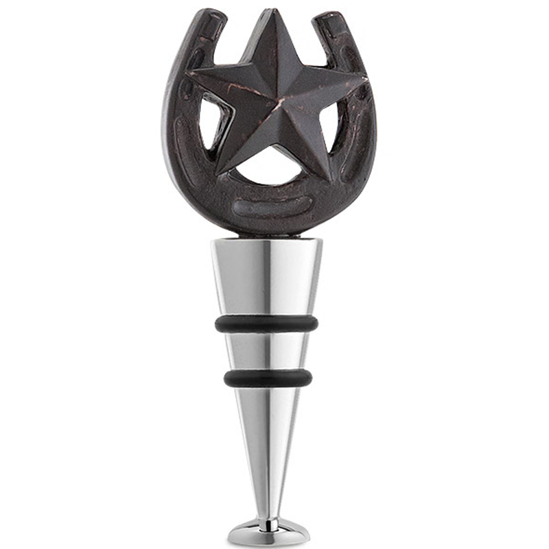 Rustic Horseshoe Bottle Stopper