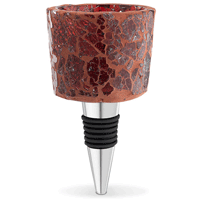 Red Mosaic Tealight Bottle Stopper