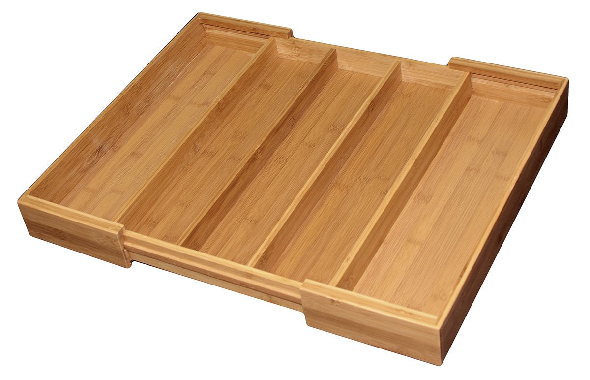 Totally Bamboo Expandable Cutlery Tray - Winestuff