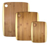 Totally Bamboo 3 pc Two-Tone Cutting Board Set
