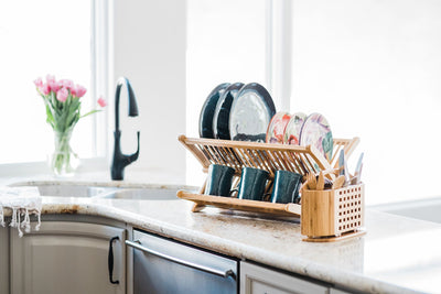 Totally Bamboo Eco Dish Rack Utensil Holder