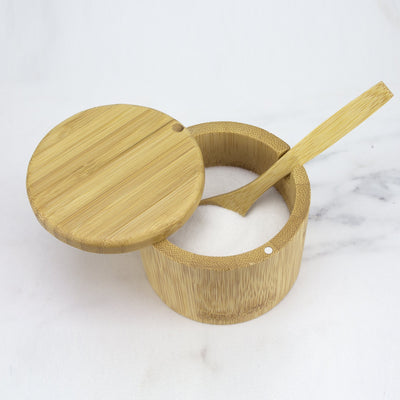 Totally Bamboo Little Dipper Bamboo Salt Box with Spoon