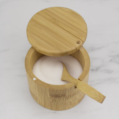 Totally Bamboo Little Dipper Bamboo Salt Box with Spoon