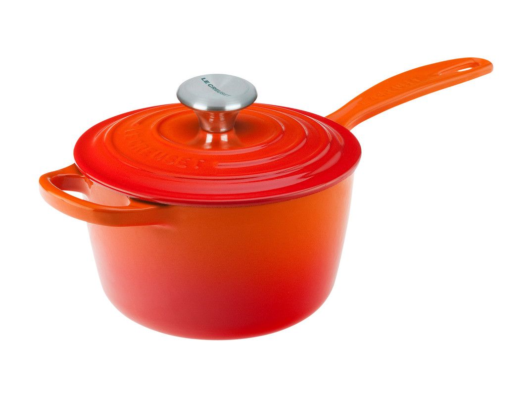 Le Creuset 1.75 Quart Enameled Cast Iron Signature Saucepan - Flame