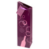 True Fabrications Purple Angled Wine Jute Bag