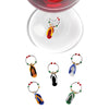 True Fabrications Glass Flip Flop Wine Charms