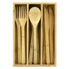 Totally Bamboo 12-Piece Bamboo Flatware Set with Portable Storage Case