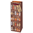 True Fabrications Saloon Sack Illustrated Wine Bag
