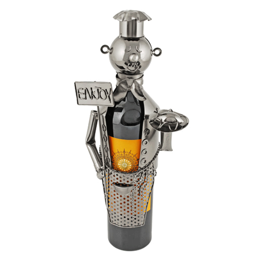 Cook Bottle Character Wine Bottle Holder