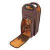 True Fabrications Brown Metropolitan 2-Bottle Tote