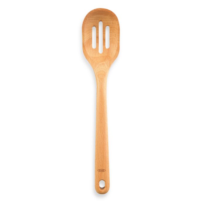 OXO Good Grips Large Wooden Slotted Spoon - Winestuff