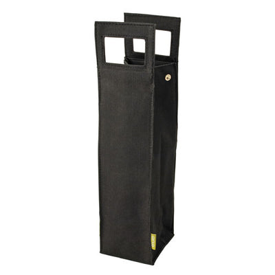 True Fabrications 1-Bottle Black Insulated Tote