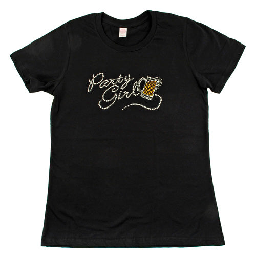 True Fabrications Party Girl Rhinestone T-Shirt