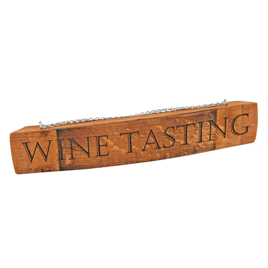 Barrel Stave Tasting Sign