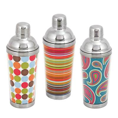 True Fabrications Assorted Mod Cocktail Shakers