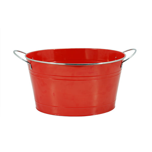 True Fabrications Country Home Big Red Galvanized Tub