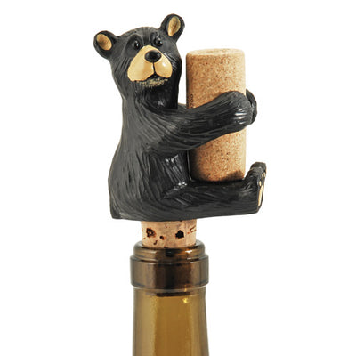 True Fabrications Little Black Bear Bottle Stopper