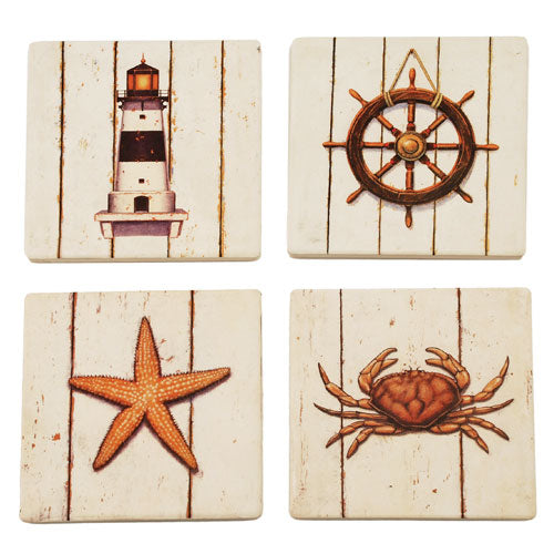 True Fabrications Seaside Wine Coasters