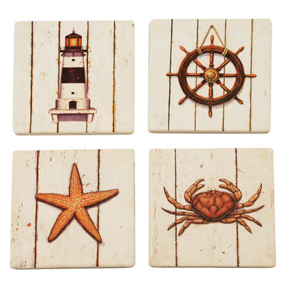 True Fabrications Seaside Wine Coasters