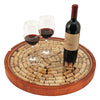 True Fabrications Lazy Susan Cork Display