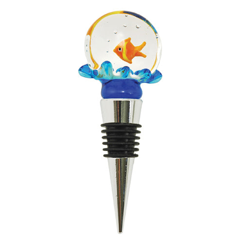True Fabrications Glass Fishbowl Bottle Stopper