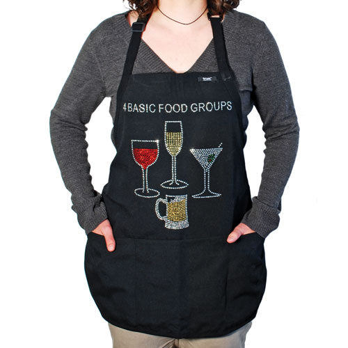 True Fabrications Four Basic Food Groups Apron