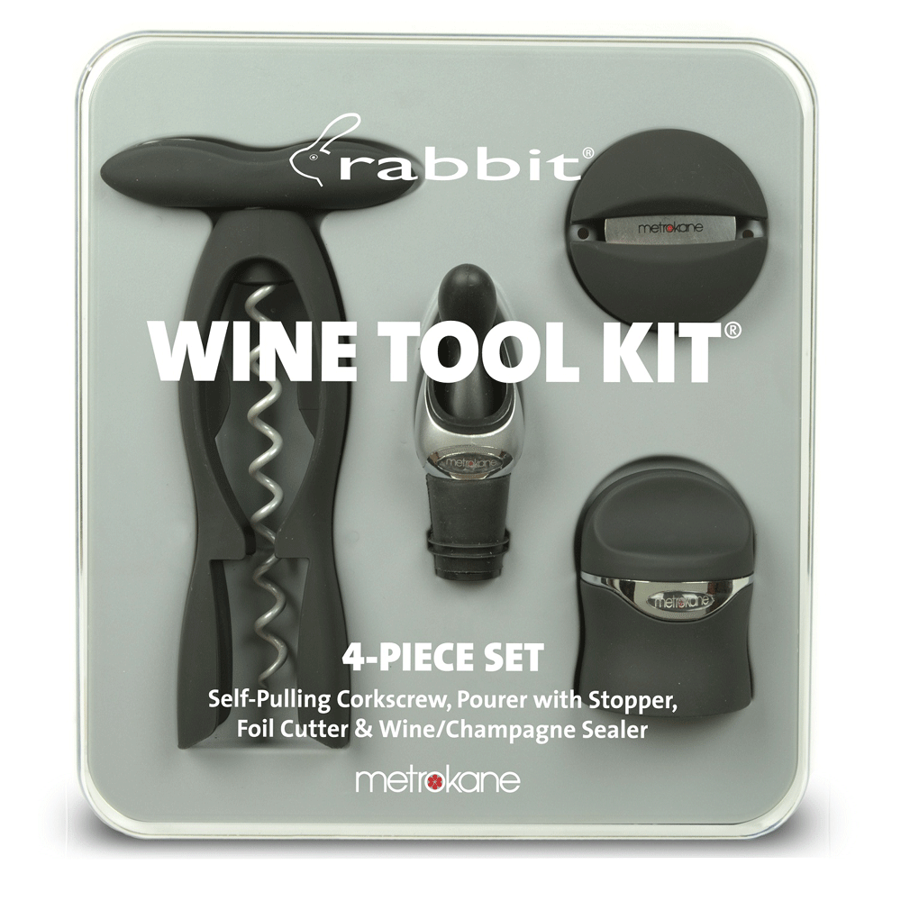 Metrokane Wine Tool Kit - Black