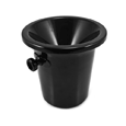 True Fabrications Black Plastic Spittoon