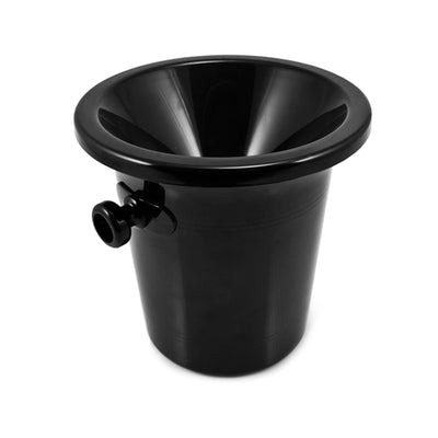 True Fabrications Black Plastic Spittoon