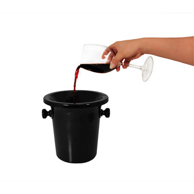 True Fabrications Black Plastic Spittoon