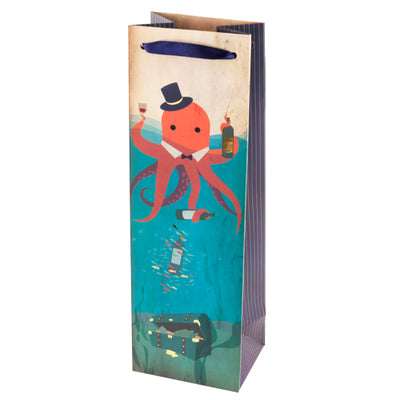 True Fabrications Classy Octopus Wine Gift Bag