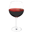True Fabrications Burgundy Glasses