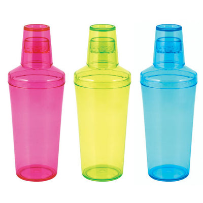 True Fabrications Assorted Neon Cocktail Shakers