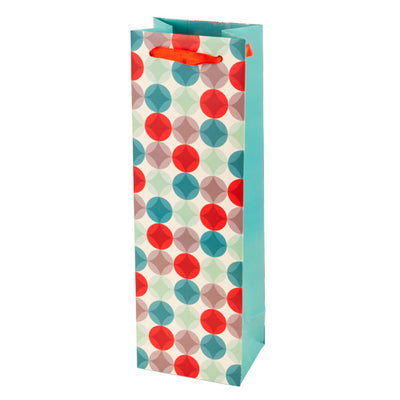 True Fabrications Cheery Circles Wine Bag