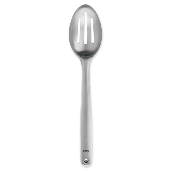OXO Stainless Steel Slotted Spoon - The Kitchen Table, Quality Goods LLC
