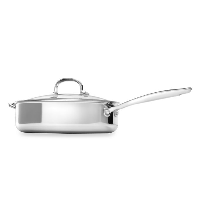 OXO Good Grips Tri-Ply Pro 4 qt. Stainless Steel Covered Saut Pan