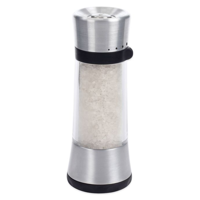 OXO Good Grips Mess-Free Pepper Grinder, Stainless Steel 