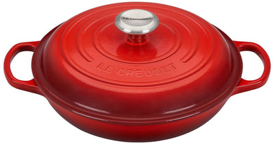 Le Creuset 1.5 Quart Signature Cast Iron Braiser - Cerise