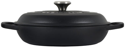 Le Creuset 1.5 Quart Signature Cast Iron Braiser - Licorice