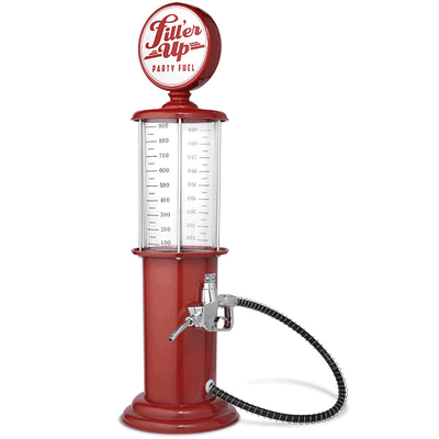 Retro Gas Pump Drink Dispensers- Red