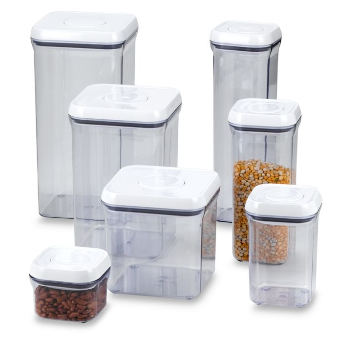  OXO Good Grips POP Container 4.4-Quart Square Airtight Food  Storage for for Flour and More (Set of 4): Home & Kitchen