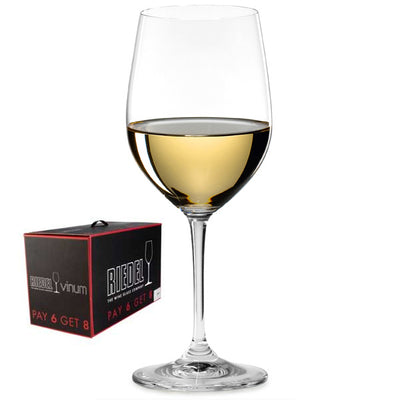 Riedel Vinum Chardonnay / Chablis Stemware Set of 6 + 2 Free (Set of 8)