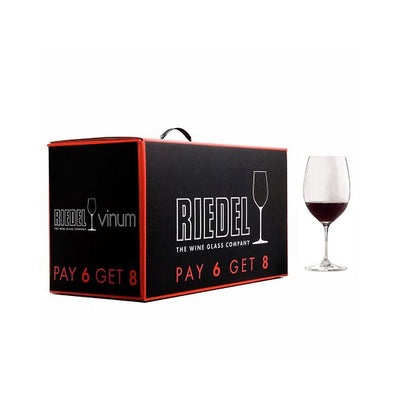 Riedel Vinum Dishwasher Safe Cabernet Sauvignon/Merlot Wine Glasses, 8 Pack  